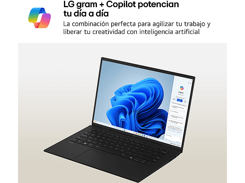 Portátil - LG 16Z90T-G.AD8BB, 16" WQXGA, Intel® Evo™ Edition Core™ Ultra 7-255H, 32 GB RAM, 2 TB SSD, Arc™ GPU, W11H, Negro