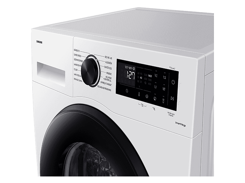 Secadora bomba de calor - Samsung DV90DG52A0AEEC, 9 kg, 14 programas, Hygiene Care, Inteligencia Artificial y SmartThings Clase C, Blanco