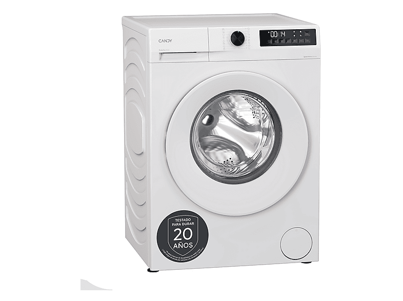 Lavadora carga frontal - Candy GD 4105-S ProWash 300, 10 kg, 1400 rpm, 16 programas, Blanco