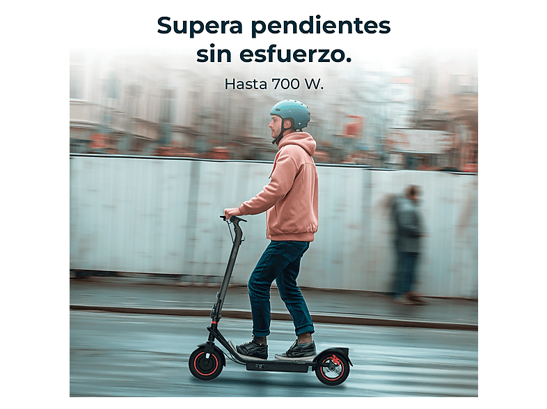 Patinete eléctrico - Cecotec Bongo G40 XXL Connected, Potencia máx 700 W, Potencia nominal 350 W, Neumáticos 10", Autonomía 40 km, Vel. 25 km/h, Negro