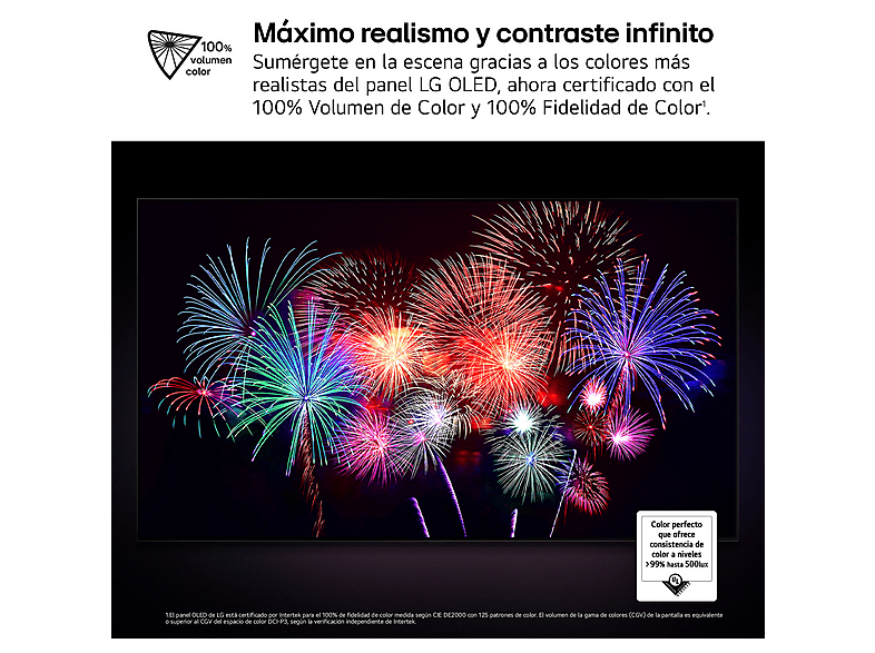 TV OLED 97" - LG OLED97G54LW, OLED 4K, Procesador Inteligente α11 AI Processor 4K Gen2, Smart TV, Gallery Design, Rocky Black