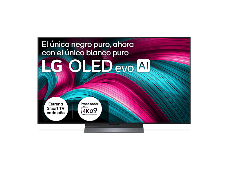 TV OLED 55" - LG OLED55C55LA, OLED 4K, Procesador Inteligente α9 AI Processor 4K Gen8, Smart TV, DVB-T2 (H.265), Negro