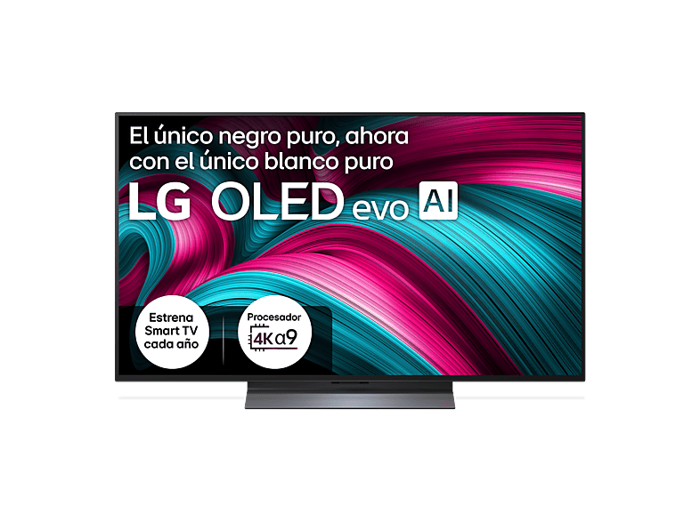 TV OLED 48" - LG OLED48C55LA, OLED 4K, Procesador Inteligente α9 AI Processor 4K Gen8, Smart TV, DVB-T2 (H.265), Negro