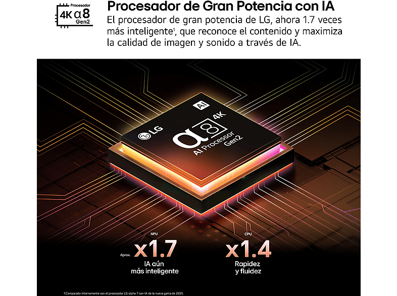 TV OLED 55" - LG OLED55B56LA, OLED 4K, Procesador Inteligente α8 AI Processor 4K Gen2, Smart TV, DVB-T2 (H.265), Umber brown