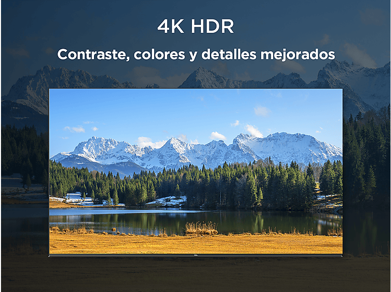 TV LED 75" - TCL 75P6K, UHD 4K, HDR, AiPQ, Google TV, Dolby Atmos, Negro