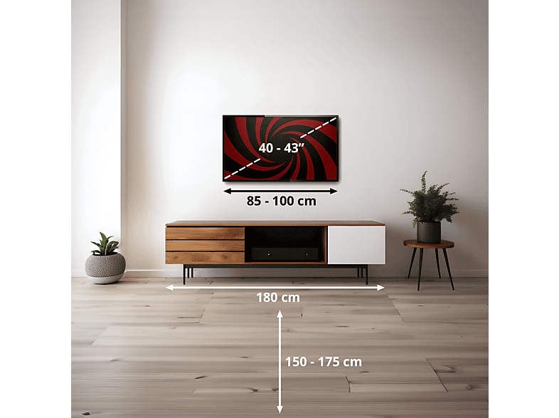 TV QLED 43" - Peaq PTV 43GQU-5025T, UHD 4K, Smart TV, DVB-T2, Google TV, HDR10, Dolby Vision, Dolby Atmos, Triple Tuner, Negro