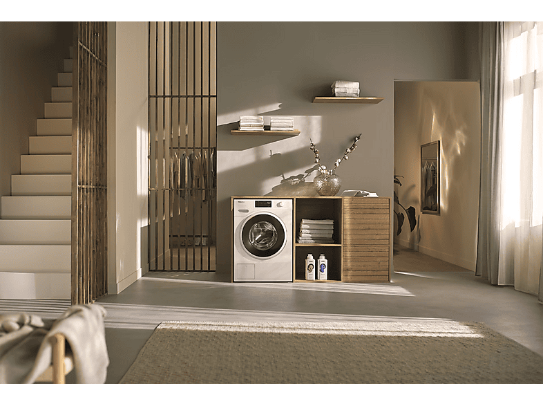 Lavadora carga frontal - Miele WWD380 WCS, 9 kg, 1400 rpm, 11 programas, Blanco Loto