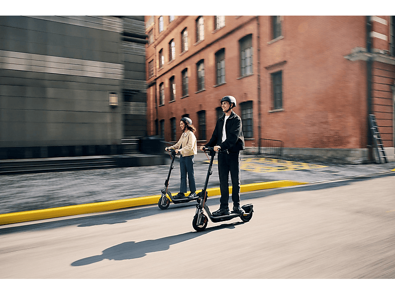 Patinete eléctrico - Segway Ninebot F3 E, Tipo 1 / VPL, Potencia Nominal 450W, Carga máx. 120 kg, 10200 mAh, 25 km/h, 70 km auto., Gris y Negro