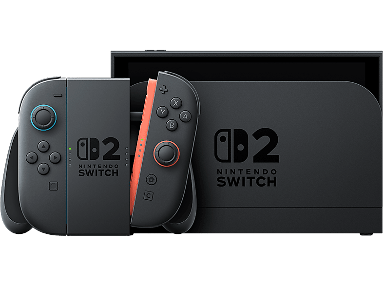 Consola - Nintendo Switch 2, 7.9” Full HD HDR 120 Hz, 256 GB, Magnetic Joy-Con 2 con modo ratón, Azul y Rojo Neón