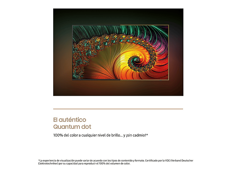 TV QLED 43" - Samsung The Frame TQ43LS03FAUXXC, QLED 4K, Procesador NQ4 AI Gen2, Smart TV, Negro