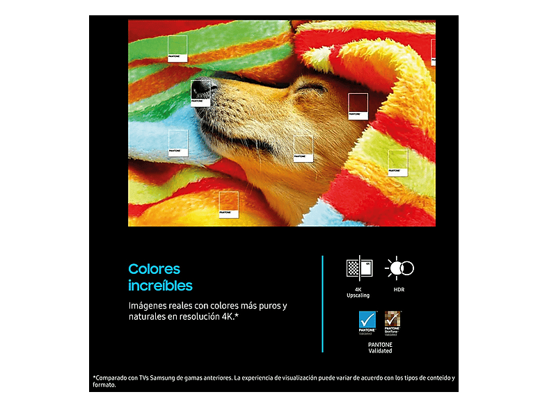 TV LED 75" - Samsung TU75U7025FKXXC, UHD 4K, Procesador Crystal 4K, Smart TV, Negro