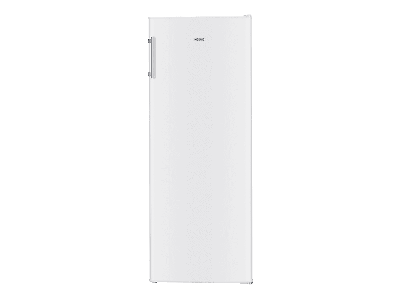 Congelador vertical - Koenic KFZ 411 D NF W, 161 l, No Frost, 142.3 cm Altura, Inverter, Función de Congelación Rápida, Pantalla Digital, Blanco