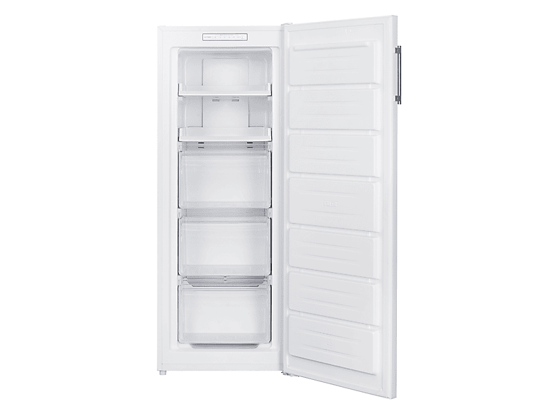 Congelador vertical - Koenic KFZ 411 D NF W, 161 l, No Frost, 142.3 cm Altura, Inverter, Función de Congelación Rápida, Pantalla Digital, Blanco