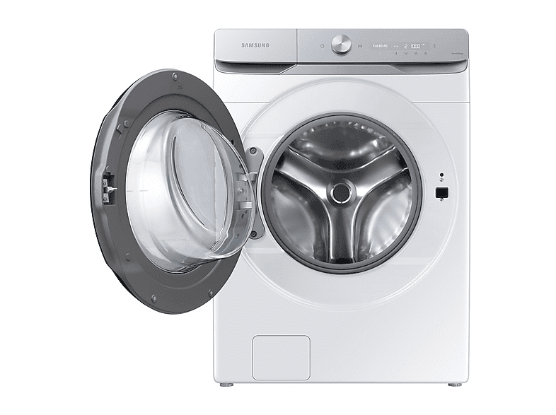 Lavadora carga frontal - Samsung WF20DG8650BWU3, 20 kg, 1100rpm, 20 programas, Blanco