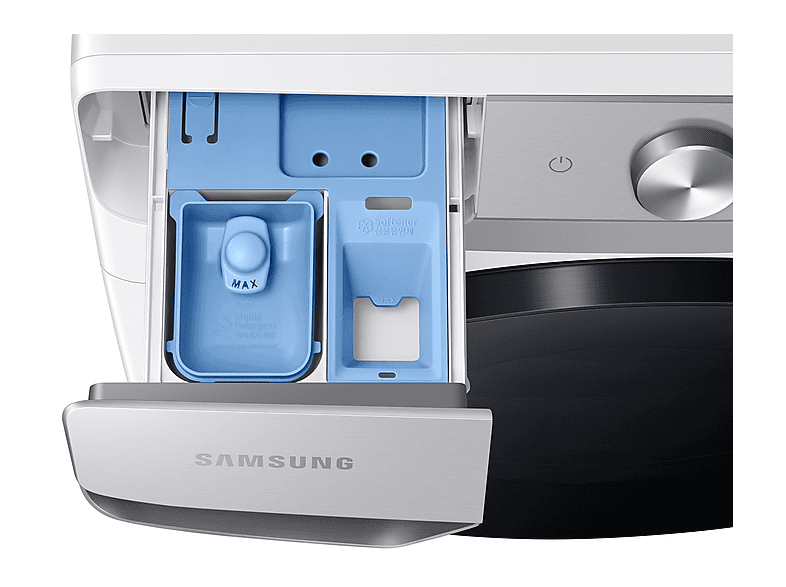 Lavadora carga frontal - Samsung WF20DG8650BWU3, 20 kg, 1100rpm, 20 programas, Blanco