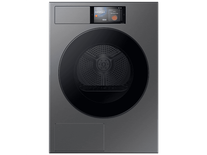 Secadora - Samsung, Secadora bomba de calor -Samsung DV90F09F4SU3, 9 kg, 19 programas, OptimalDry A, Grafito