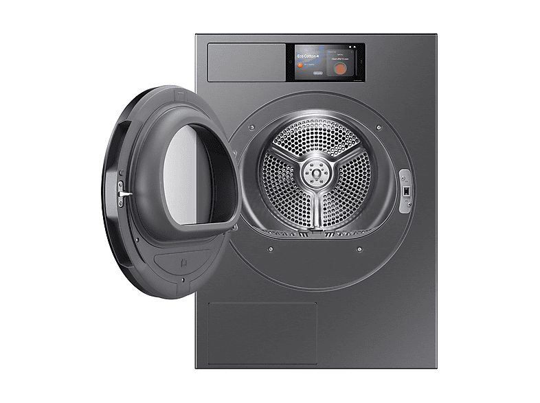 Secadora - Samsung, Secadora bomba de calor -Samsung DV90F09F4SU3, 9 kg, 19 programas, OptimalDry A, Grafito