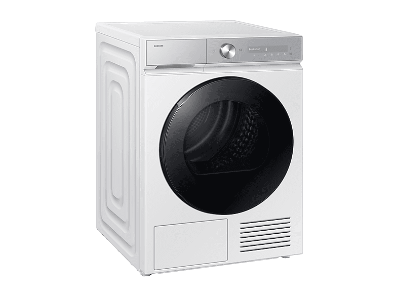 Secadora bomba de calor - Samsung Bespoke AI DV90DB8845GHU3, 9 Kg, 19 programas, OptimalDry A, Blanco