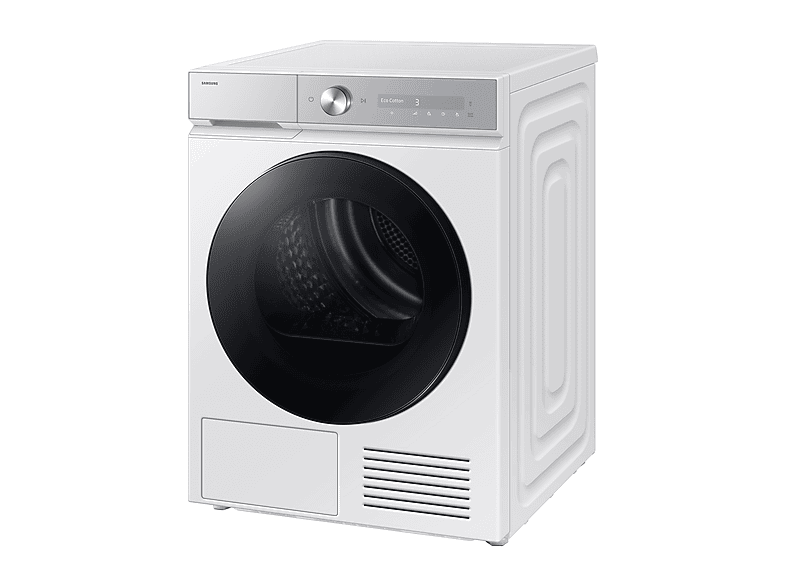 Secadora bomba de calor - Samsung Bespoke AI DV90DB8845GHU3, 9 Kg, 19 programas, OptimalDry A, Blanco