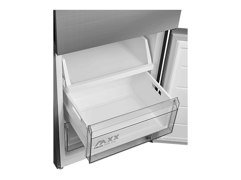 Frigorífico Combi - Midea Space Master MDRB600MME46, Capacidad Extra 443L, Total No Frost, 201 cm altura, Cajón 0º, Inox
