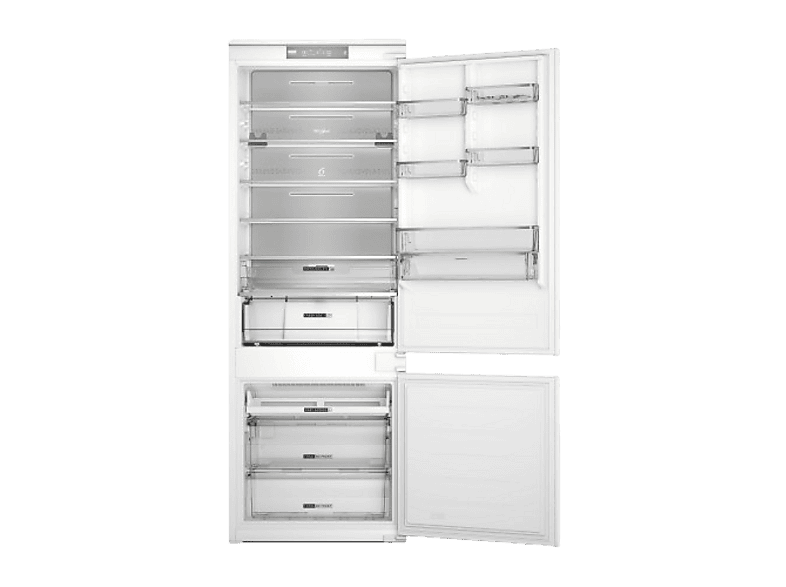 Frigorífico combi integrable - Whirlpool WH SP70 T121, Total No Frost, Altura 193.5 cm, 394 l, Ancho especial 70 cm, Tecnología 6th sense, Sin panelar