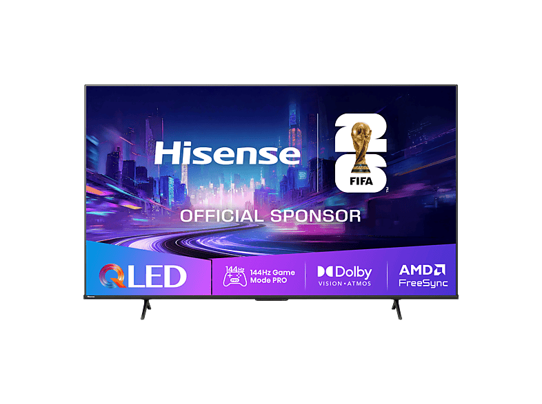 TV QLED 85" - Hisense 85E7Q PRO, QLED 4K, Quad Core/MT9618, Procesador Hi-View Engine, 144 Hz, IA Upscaler, Negro