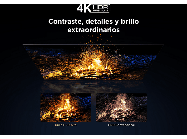 Televisor - TCL, TV QD-Mini LED 50" - TCL 50C6KS, 4K HDR Premium, FALD, Smart TV con Google TV, Dolby Vision IQ·Atmos, 60Hz, Wifi