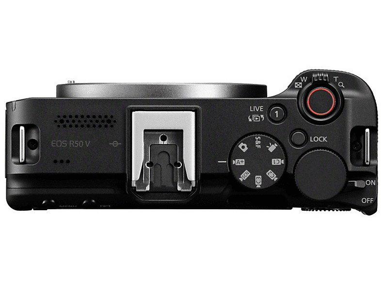 Cámara EVIL - Canon EOS R50 V + RF-S 14-30mm, 24.2 MP, Pantalla táctil LCD TFT color 7.5 cm, Wi-Fi, 4K a 60p, Dual Pixel CMOS Auto Focus, Negro