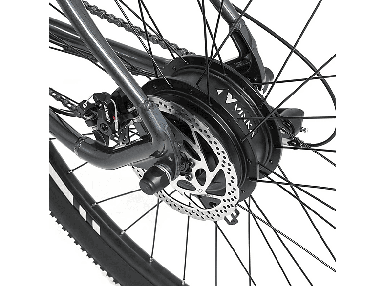 Bicicleta de Montaña - Youin You-Ride Everest, 250 W, 25 km/h, 65 km de autonomía, Negro y blanco