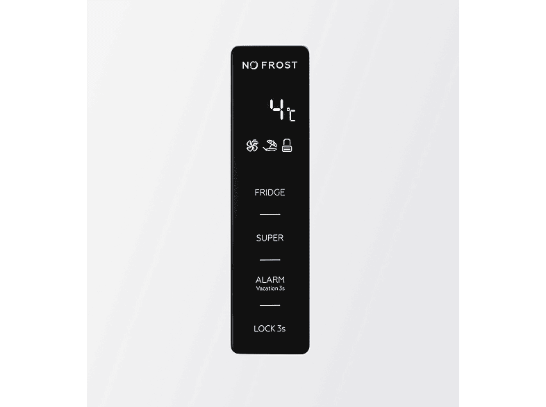 Frigorífico una puerta - Koenic KFR 631 E NF W, No Frost, 185 cm, 359 l, Touch Control, Blanco