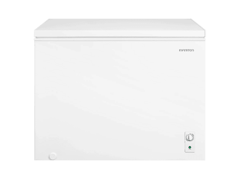 Congelador horizontal - Infiniton CH-30H85BEH, 293 l, 84.4 cm Alto, Compresor Silent design, Tecnología Dual System, Control Mecánico, Blanco