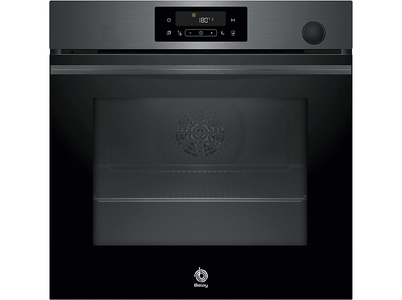 Horno a vapor - Balay 3HA4121G3, Multifunción, Aquálisis, 71 l, Función Freidora de aire, Función Vapor Plus,60 cm, Negro