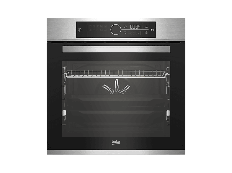 Horno - Beko BBIM12400XMPS, Multifunción, Pirolítico, 72 l, 60cm, Tecnología Aeroperfect, SoftClose, Inox