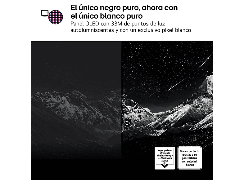 TV OLED 97" - LG OLED97M59LA, UHD 4K Inalámbrico, Procesador Inteligente α11 AI Processor 4K Gen2, Smart TV, DVB-T2 (H.265), Rocky Black