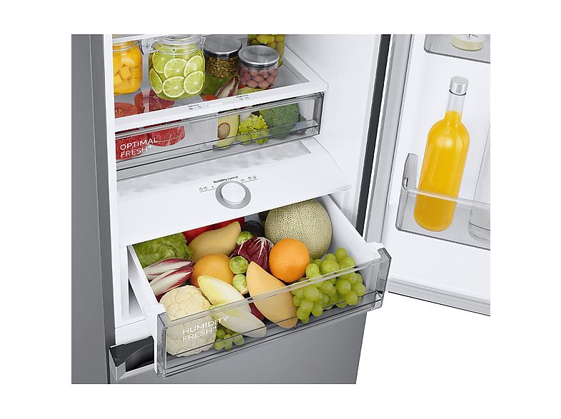 Frigorífico combi - Samsung RB38C705CS9/EF, All Around Cooling, 203 cm, 390 l, Wifi, Inox