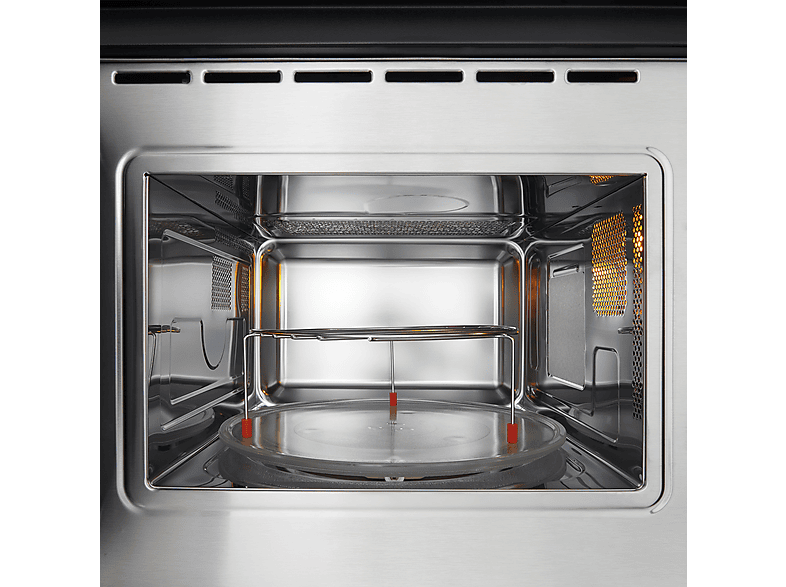 Microondas con grill integrable - LG MG7Z2593B, 900 W, 8 niveles, 25 l, Cristal negro
