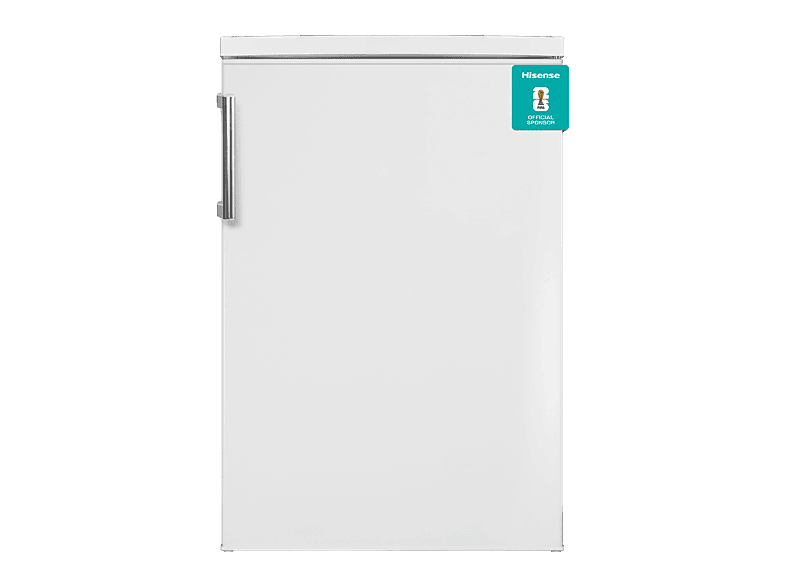 Nevera pequeña - Hisense RL170D4BWE, 133 L, 84.5 cm, Cíclico, Puerta reversible, 40 dB, Blanco