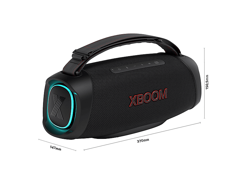 Altavoz inalámbrico - LG XBOOM XG8T, 60 W, Bluetooth, 15 h, USB- C, Negro