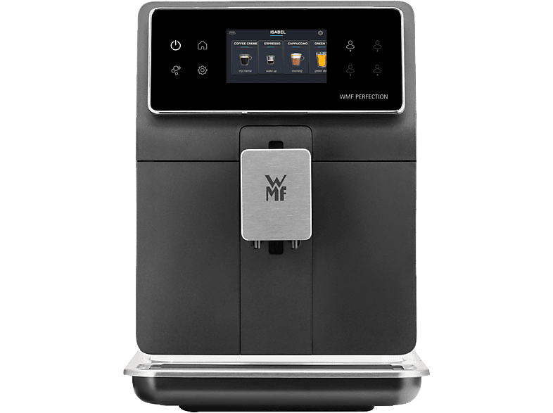 Cafetera superautomática - WMF CP850D15 Perfection 840L, 15 bar, 1550 W, 2 Tazas, Pantalla TFT 3.5", Inox/Negro