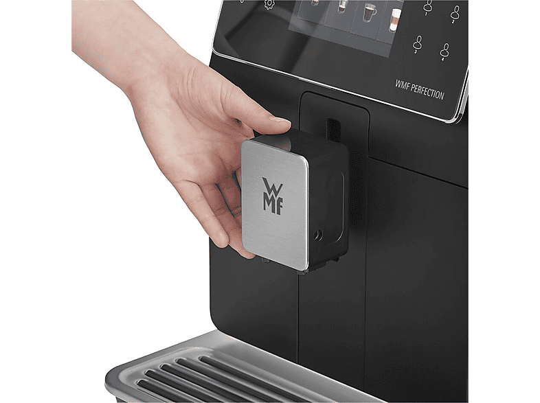 Cafetera superautomática - WMF CP850D15 Perfection 840L, 15 bar, 1550 W, 2 Tazas, Pantalla TFT 3.5", Inox/Negro