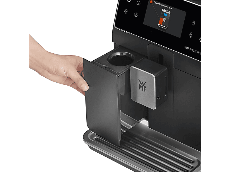 Cafetera superautomática - WMF CP850D15 Perfection 840L, 15 bar, 1550 W, 2 Tazas, Pantalla TFT 3.5", Inox/Negro