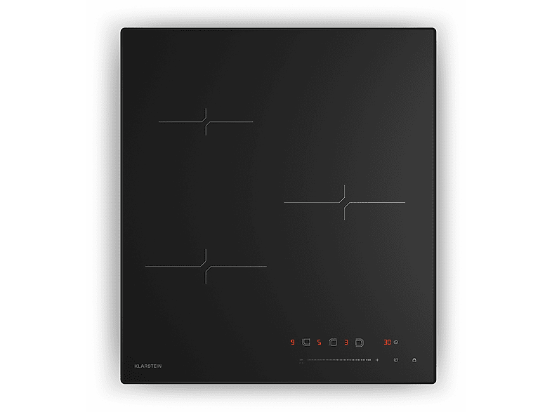Placa de inducción - Klarstein Velaire, 3 zonas, 46,3 cm, Negro