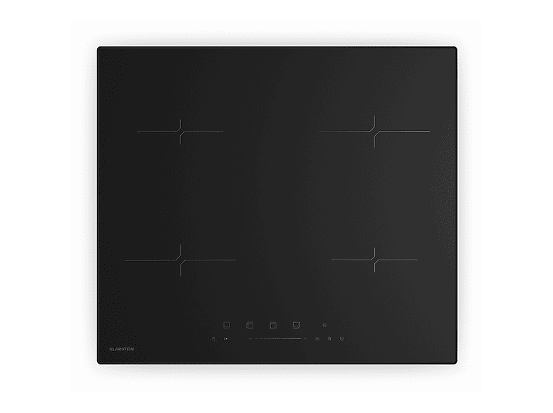 Placa de inducción - Klarstein Velaire, 4 zonas, 59,30 cm, Negro