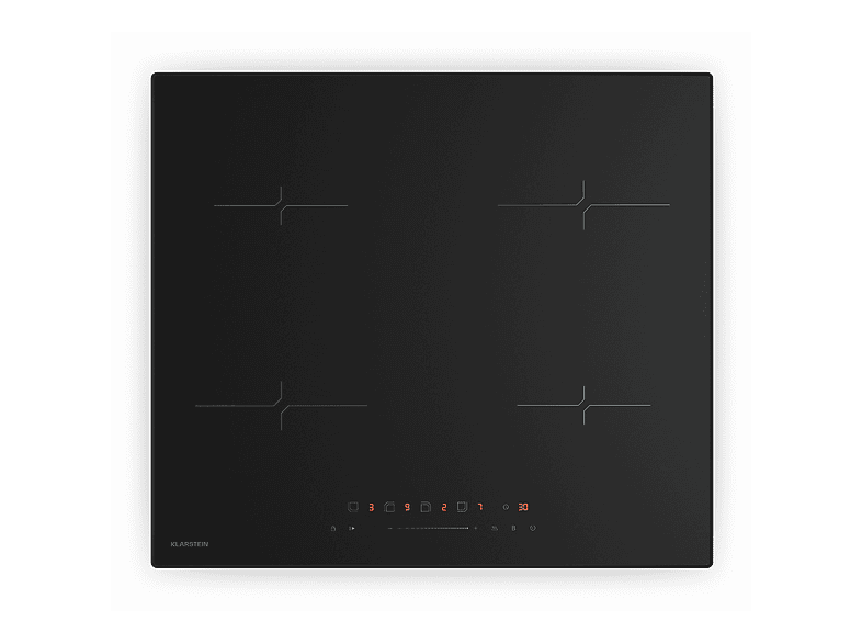 Placa de inducción - Klarstein Velaire, 4 zonas, 59,30 cm, Negro