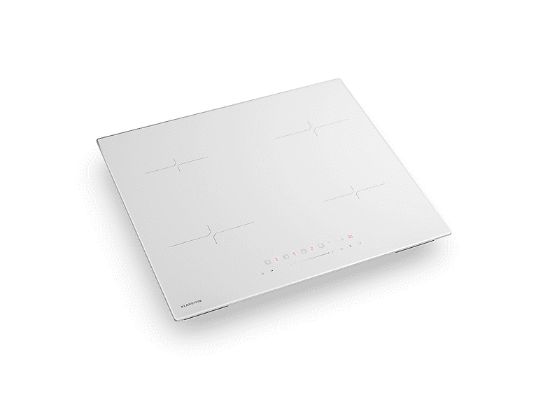 Placa de inducción - Klarstein Velaire, 4 zonas, 59,30 cm, Blanco