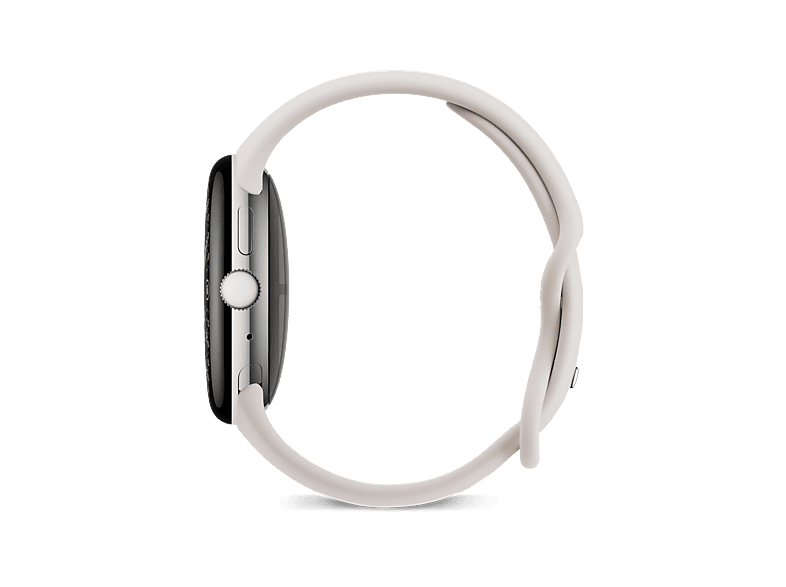 Smartwatch - Google Pixel Watch 4, AMOLED, 45 mm, Correa S-L, Aluminio 100% reciclado, Con Gemini, Plata/Porcelana