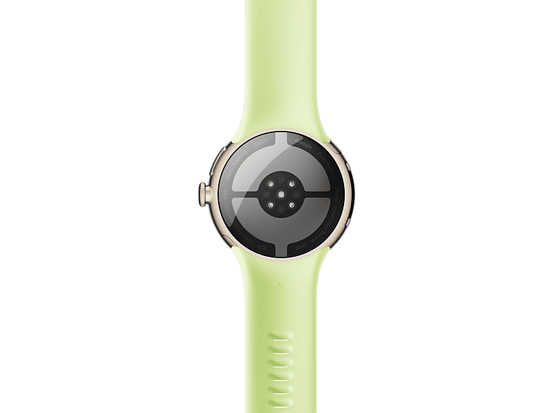 Smartwatch - Google Pixel Watch 4, AMOLED, 41 mm, Correa S-L, Aluminio 100% reciclado, Con Gemini, Oro/Verde lima