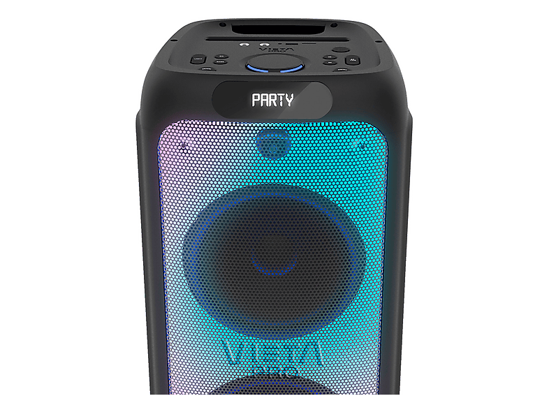 Altavoz de gran potencia - Vieta Party 220, 70 W, Con batería, Autonomía 9h, Bluetooth, Negro