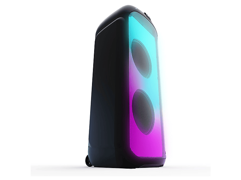 Altavoz de gran potencia - Vieta Pro Party 440, 160 W, Con batería, Autonomía 12h, Bluetooth, Luces, flashes y lásers sincronizados con música, Negro