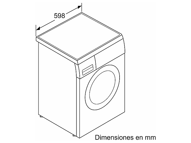 Lavadora carga frontal - Balay 3TS384BT, 8 kg, 1400rpm, 15 programas, AquaControl Plus, Motor ExtraSilencio, Blanco